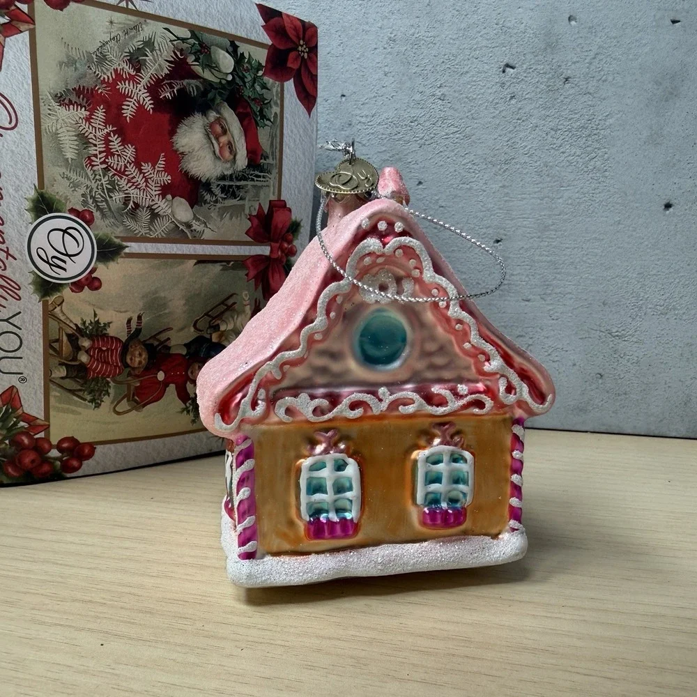 Ornamentally You Pink Gingerbread House